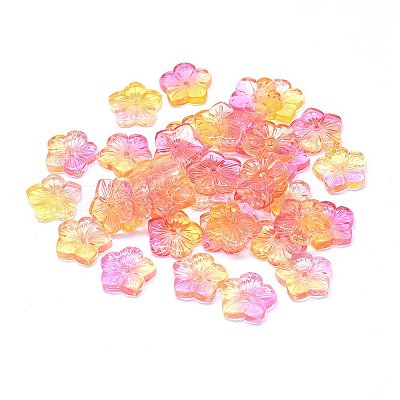 Transparent Glass Beads GLAA-H016-10J-7-1
