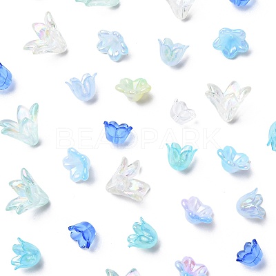 Mixed Styles Acrylic Bead Caps OACR-FS0002-50B-1