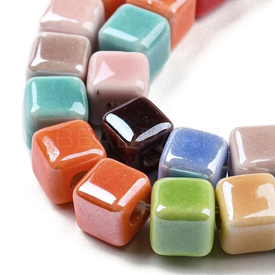 Handmade Porcelain Beads Strands PORC-R141-01-1