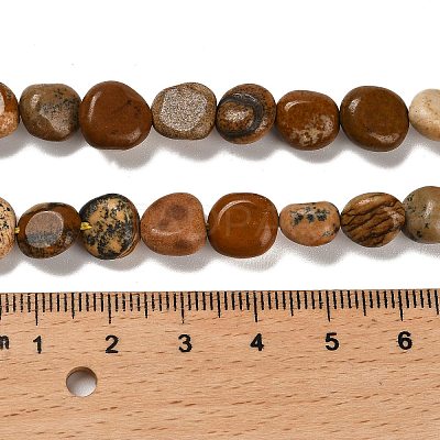 Natural Picture Jasper Beads Strands G-P497-01E-59-1