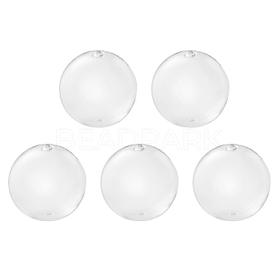 Handmade Two Holes Blown Glass Globe Beads BLOW-TA0001-01C-1