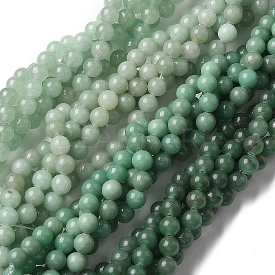 Natural Green Aventurine Beads Strands G-F591-16-1