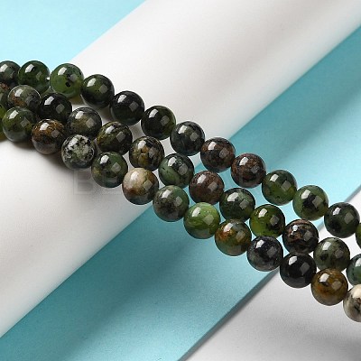 Natural Chrysoprase Beads Strands G-H298-A09-02-1