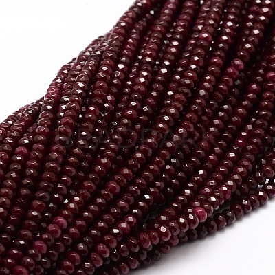 Dyed Natural Malaysia Jade Rondelle Beads Strands G-E316-2x4mm-20-1