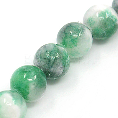 Natural Persian Jade Beads Strands G-D434-8mm-M-1