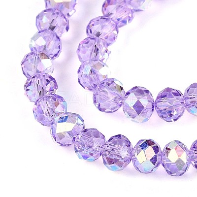 Transparent Glass Beads Strands X-EGLA-N016-4mm-03-1