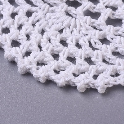 Woven Crochet Coasters Table Mats DIY-WH0157-18-1