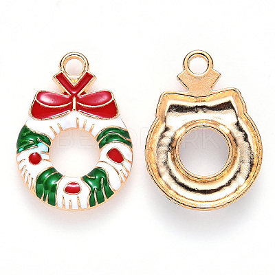 Alloy Enamel Pendants X-ENAM-S121-009-1
