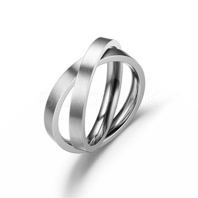 Non-Tarnish Stainless Steel Rotating Rings PW-WG51090-28-1