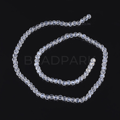 Electroplate Glass Beads Strands EGLA-R016-4m-25-1