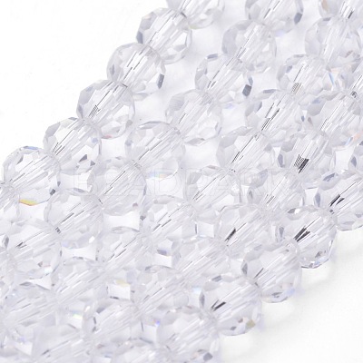 Transparent Glass Bead Strands X-GLAA-G013-10mm-72-1