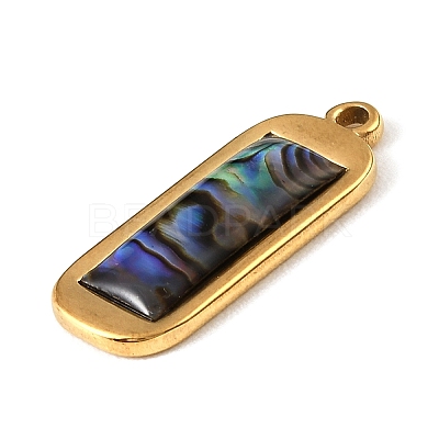 Paua Shell Pendants SSHEL-B145-01E-G-1