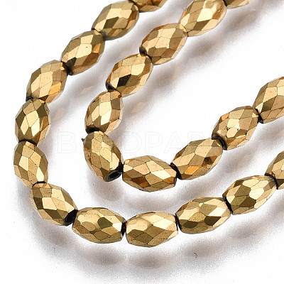 Electroplate Non-magnetic Synthetic Hematite Beads Strands G-T114-89G-1