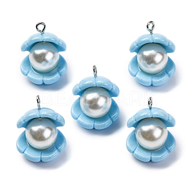Opaque Resin Pendants LS-RESI-P043-01P-04-1