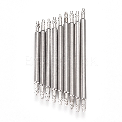 Tarnish Resistant 304 Stainless Steel Double Flanged Spring Bar Watch Strap Pins FIND-D022-02-1