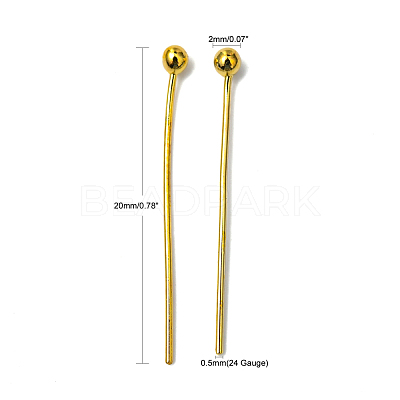 Brass Ball Head Pins X-KK-R020-04G-1
