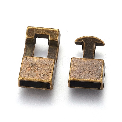 Tibetan Style Snap Lock Clasps LS-MLF11313Y-NF-1