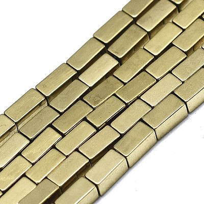 Electroplate Non-magnetic Synthetic Hematite Beads Strands G-S352-41A-01-1