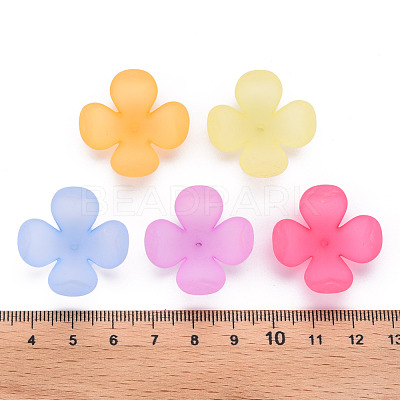 Frosted Acrylic Bead Caps MACR-S371-06A-1