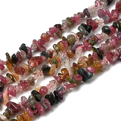 Natural Multicolor Tourmaline Beads Strands G-F328-37A-1
