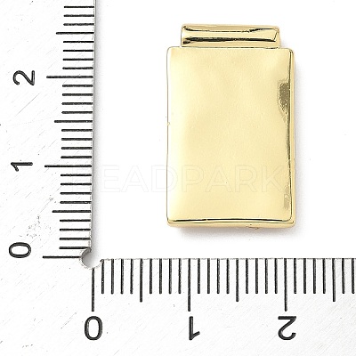 Brass Pave Natural White Shell Religion Rectangle Pendants KK-Q068-32C-G-1