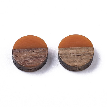 Resin & Wood Cabochons X-RESI-S358-70-H47-1