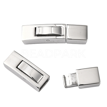 Non-Tarnish 304 Stainless Steel Bayonet Clasps X-STAS-F122-34P-1