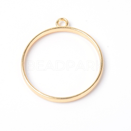 Zinc Alloy Open Back Bezel Pendants PALLOY-WH0082-39-1