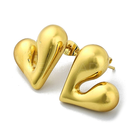 Ion Plating(IP) 304 Stainless Steel Stud Earrings EJEW-C071-04G-1