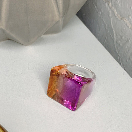 Imitation Candy Resin Finger Rings WGDDA86-01-1
