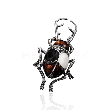 Beetle Rhinestone Enamel Pins PW-WG7A582-03-1