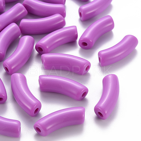 Opaque Acrylic Beads MACR-S372-001B-S015-1