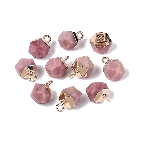 Natural Rhodonite Pendants G-N359-18G-11-1
