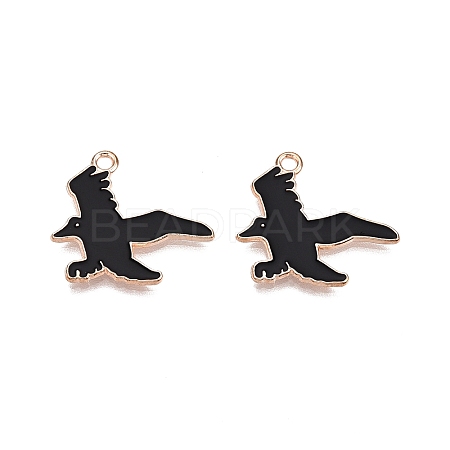 Halloween Theme Alloy Enamel Pendants PALLOY-N176-47-RS-1