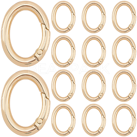 20Pcs Zinc Alloy Spring Gate Rings FIND-SP0004-30G-1
