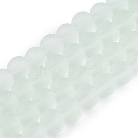 Baking Paint Transparent Glass Bead Strands GLAA-S031-12mm-29-1