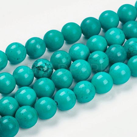 Natural Magnesite Beads Strands G-K205-02-6mm-1