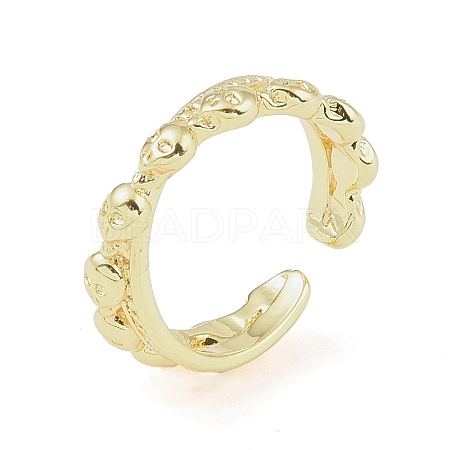 304 Stainless Steel Open Cuff Rings for Women RJEW-H229-02G-06-1