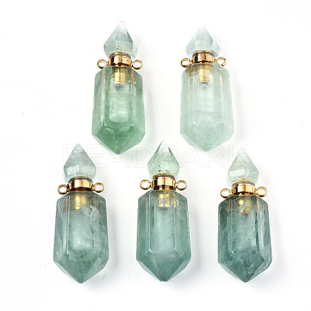 Faceted Natural Fluorite Pendants G-T131-15F-1