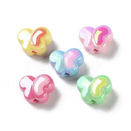 AB Color Plated Acrylic Beads SACR-I005-12A-1