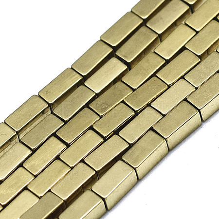 Electroplate Non-magnetic Synthetic Hematite Beads Strands G-S352-41A-01-1