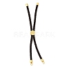 Twisted Nylon Cord Silder Bracelets DIY-B066-03G-08-1