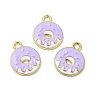 Alloy Enamel Pendants ENAM-J650-08G-04-2