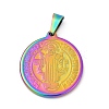 Ion Plating(IP) 304 Stainless Steel Pendants STAS-A053-24C-M-1