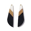Opaque Resin & Walnut Wood Big Pendants RESI-M027-07I-1