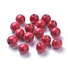 Dyed Natural Wood Beads WOOD-Q006-16mm-01-LF-1