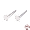 925 Sterling Silver Stud Earring Findings STER-S002-43-1