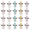 40Pcs Imitation Gemstone Acrylic Pendants FIND-PH0008-11-1