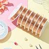 Round Copper Jewelry Wire CWIR-S002-0.4mm-03-6