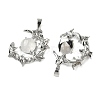 Natural Quartz Crystal Pendants G-B194-01P-11-2